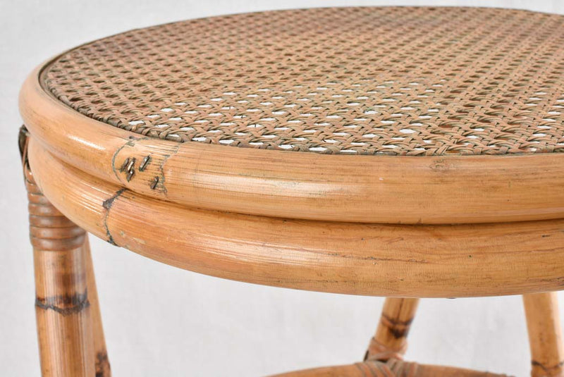 Attractive traditional bent cane stools