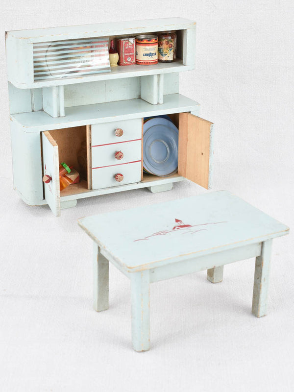 1950s Vintage Italian Miniature Toy Kitchen