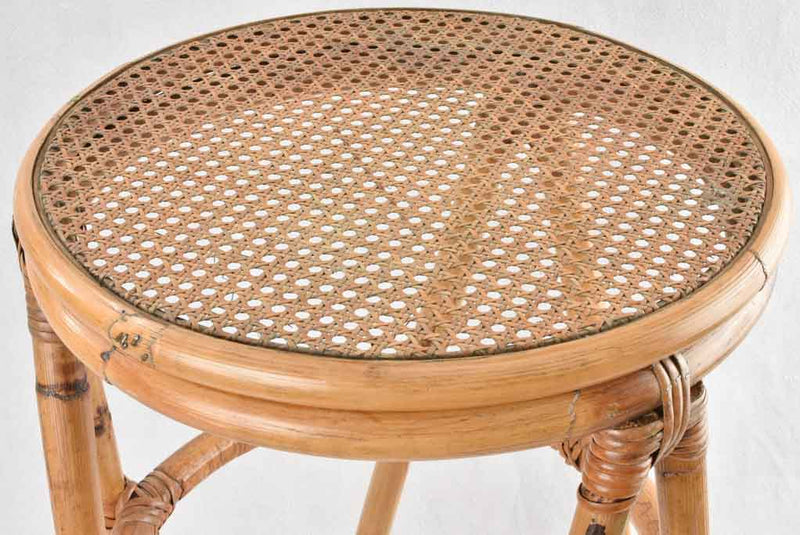 Stylish modern cane bar stools