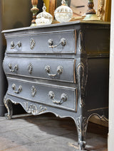 French Tombeau commode with blue patina