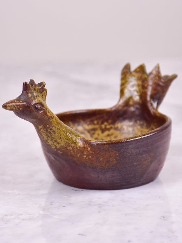 Vintage vide poche in the shape of a hen