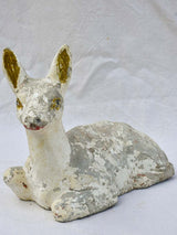 Mid century cement garden sculpture of a baby deer