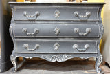 French Tombeau commode with blue patina