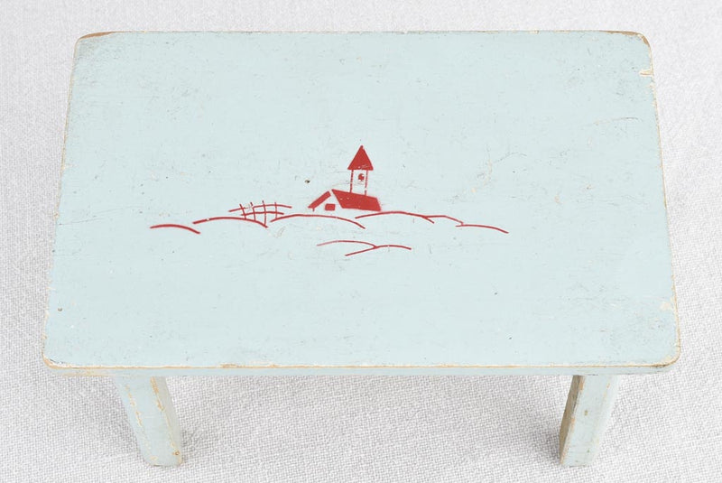 1950s toy kitchen dresser and table with parts