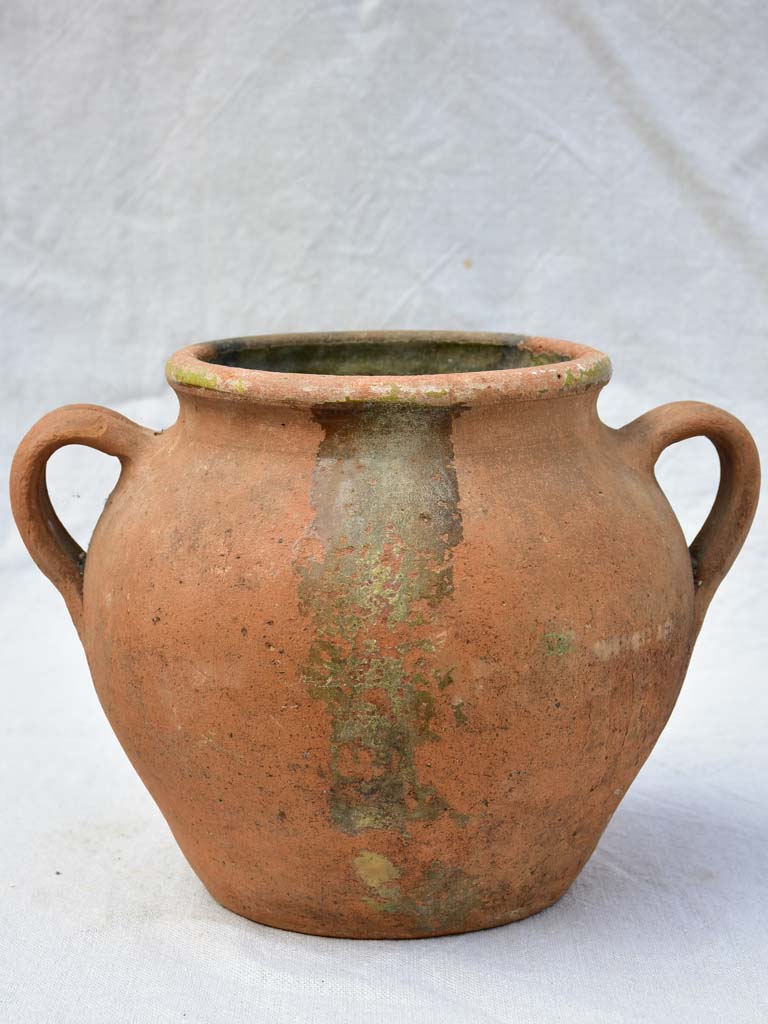 Rustic French clay preserving pot 8¾"