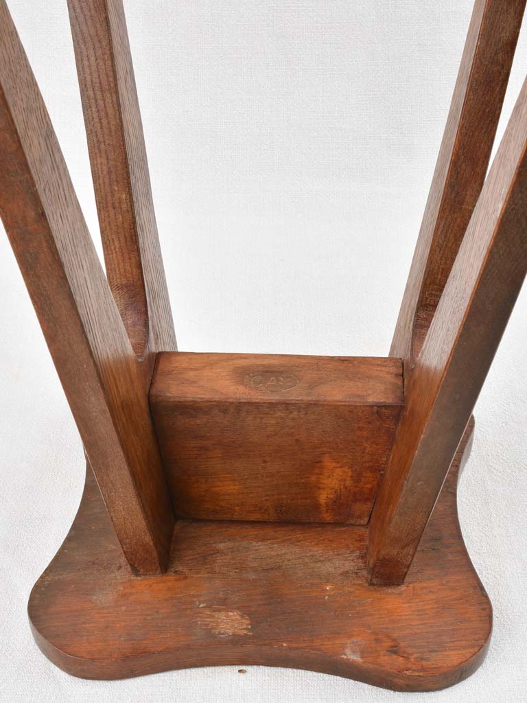 Antique wooden GAY branded stool