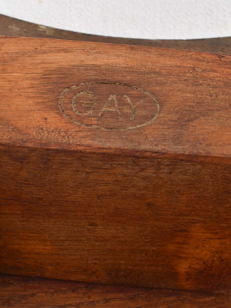 Mid-century oak stool, vintage charm