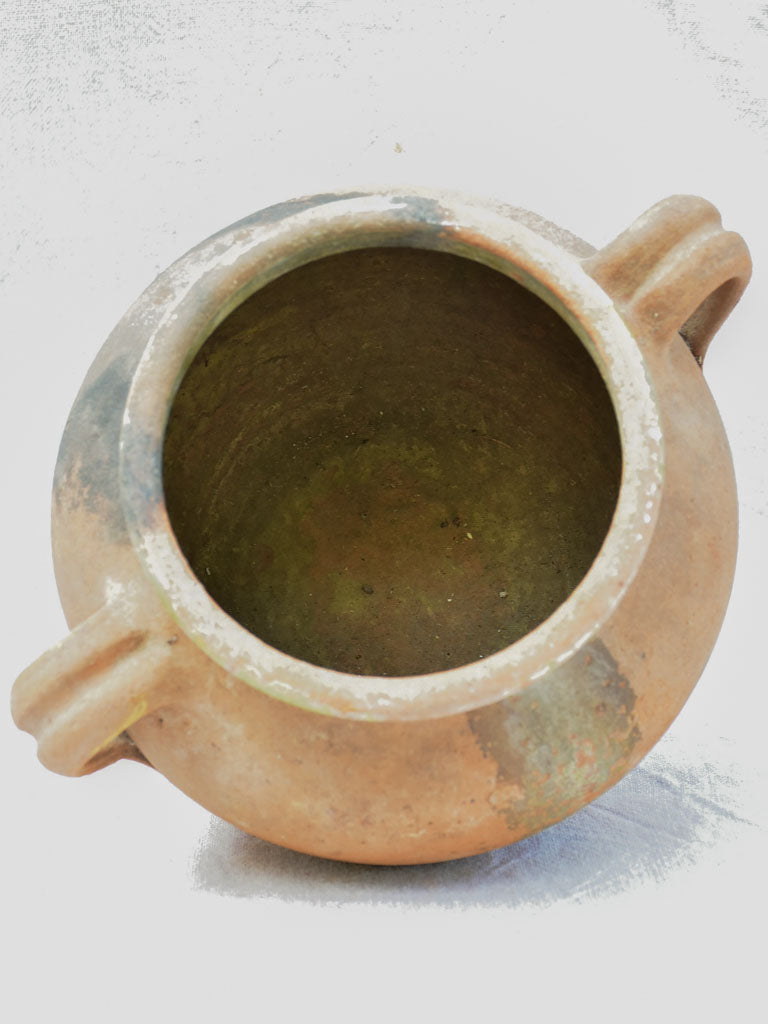 Rustic French clay preserving pot 8¾"