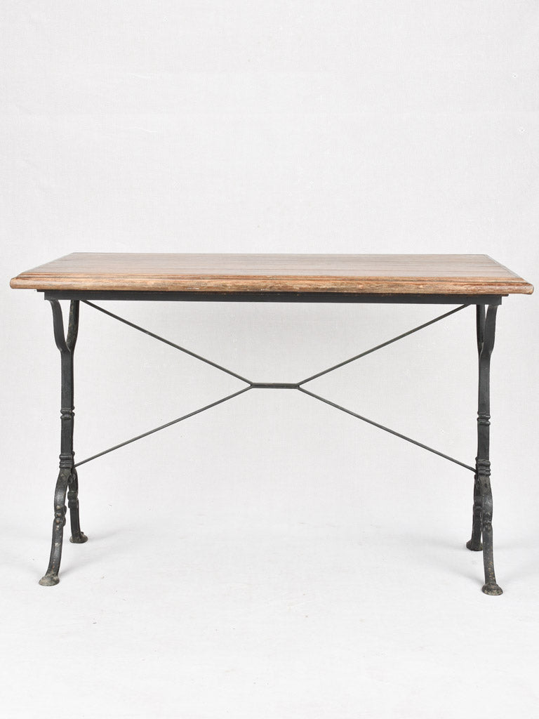 Antique French bistro table rectangular 43¼" Chez Pluie