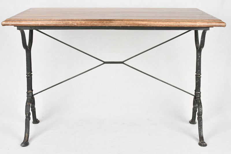 Antique French bistro table rectangular 43¼" Chez Pluie