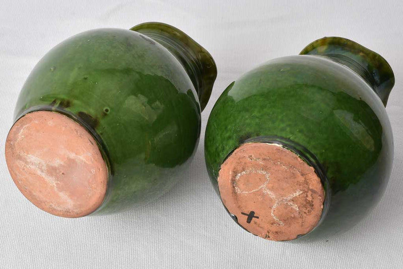 Durable Terracotta Green Glazed Pitchers