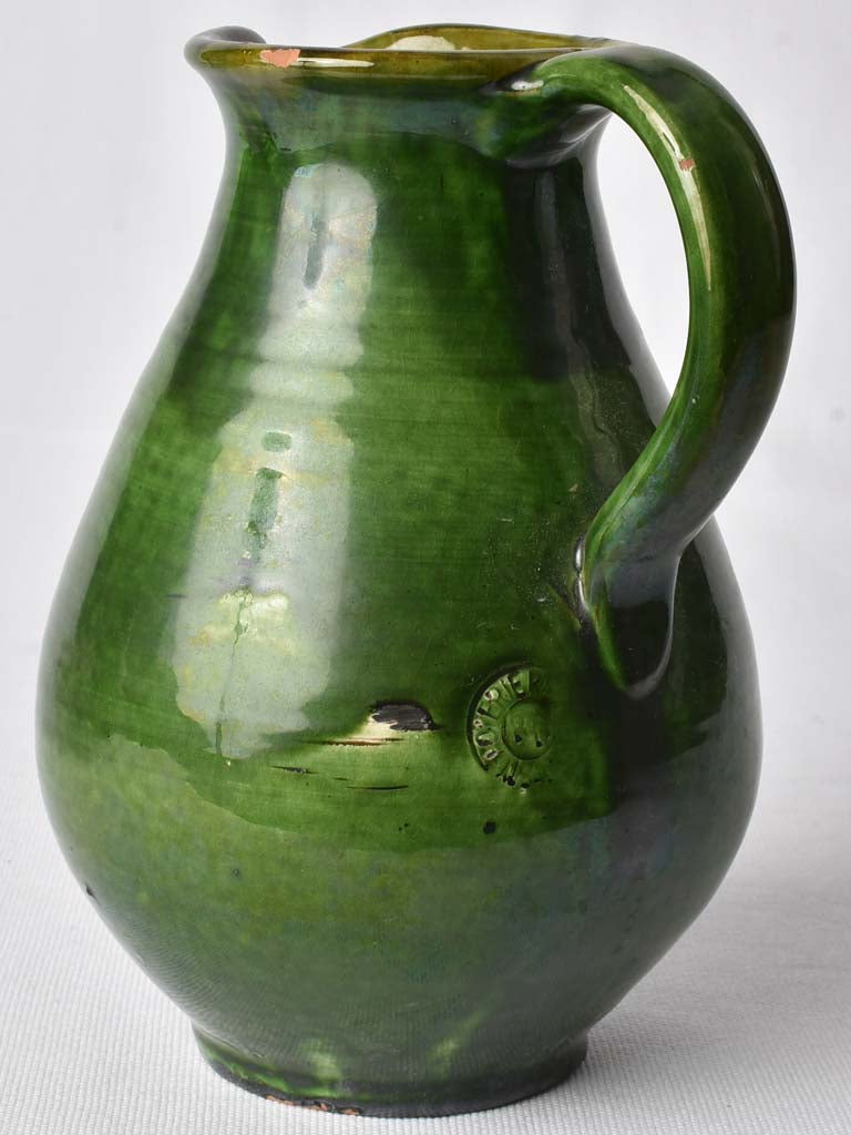 Renowned Poterie d'Aubagne Green Pitchers