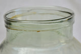 Early 20th century French preserving glass jar - gray 12½"