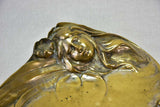 Large Austrian bronze Art Deco vide poche Goldscheider 18"
