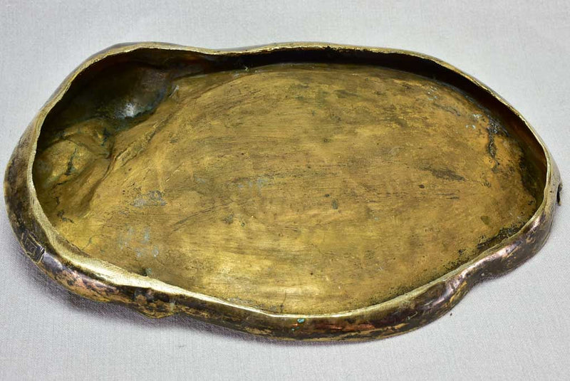 Large Austrian bronze Art Deco vide poche Goldscheider 18"