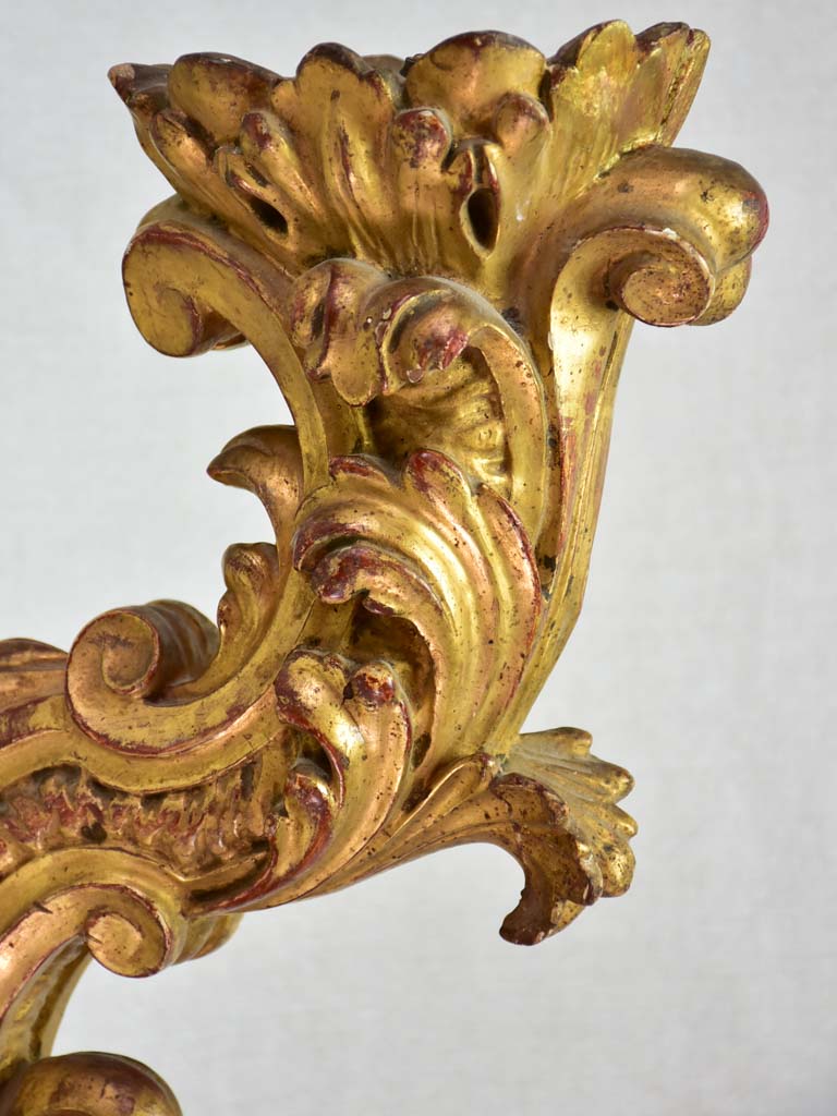 Large Louis XV style wall gilt wall sconce