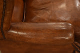 Vintage French wingback club chair