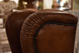 Vintage French wingback club chair