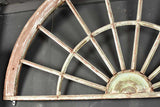 Rustic fan-shaped French window frame