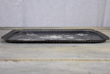 Rustic Napoleon III platter - handpainted 18½" x  13½"
