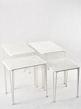 Stylish 1960s Painted Nesting Side Tables