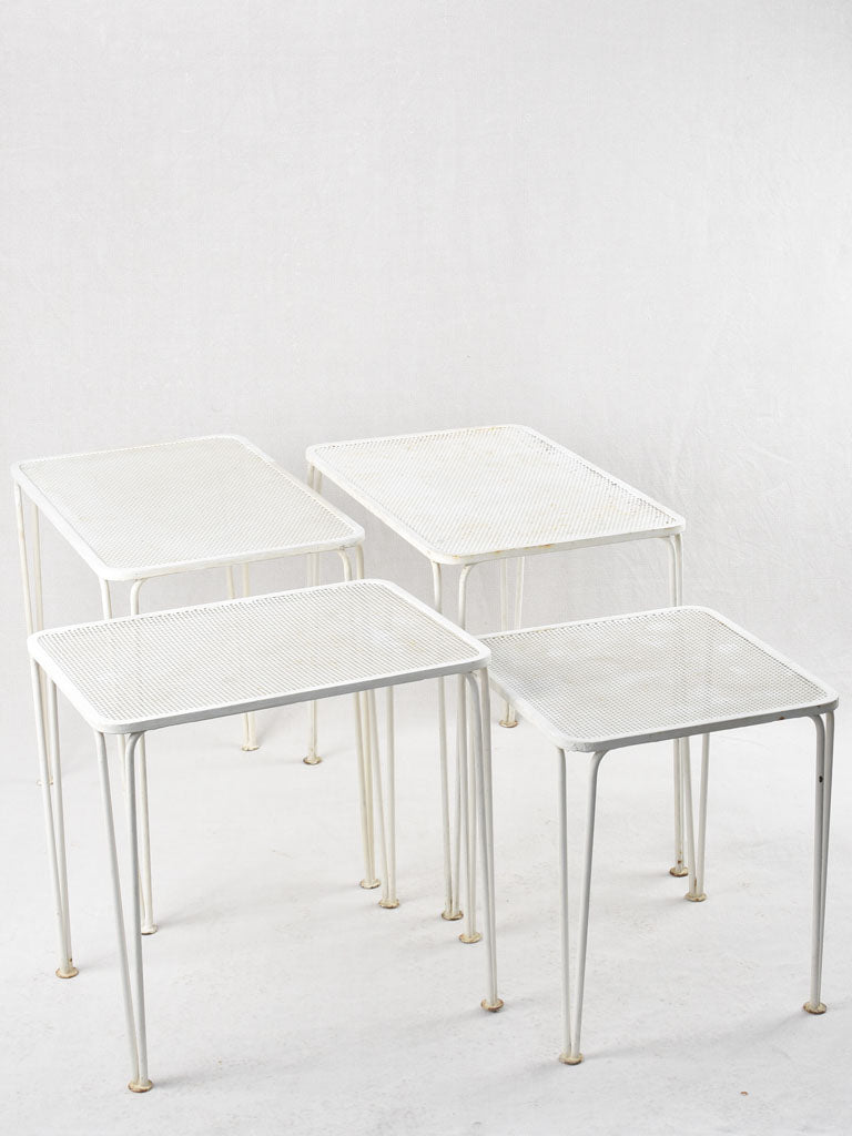 Stylish 1960s Painted Nesting Side Tables