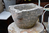 Very large 19th century marble mortar