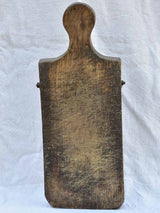 Chunky antique French cutting board with bolts 24" x  9"