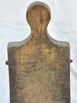 Chunky antique French cutting board with bolts 24" x  9"