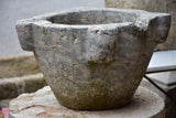 Very large 19th century marble mortar