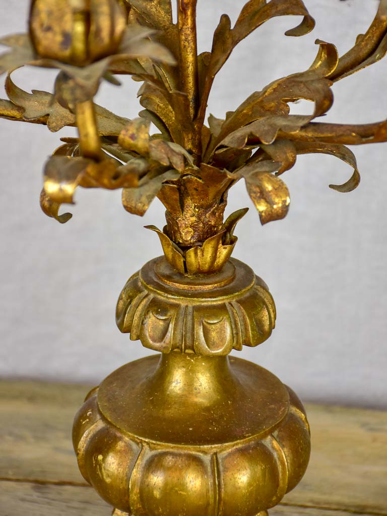 Early 20th Century French candelabra table lamp with six lights 29¼"
