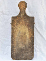 Chunky antique French cutting board with bolts 24" x  9"