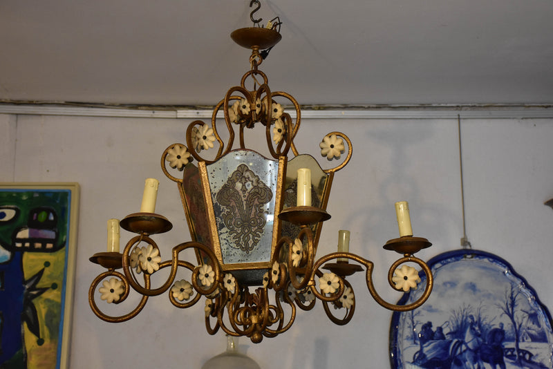 Vintage French chandelier / lantern