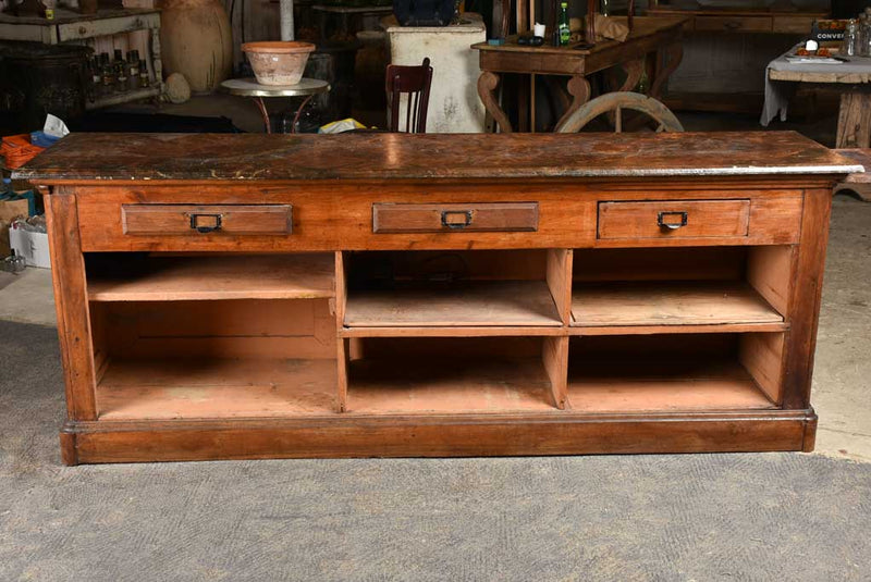 19TH CENTURY FRENCH SHOP COUNTER 87¾"