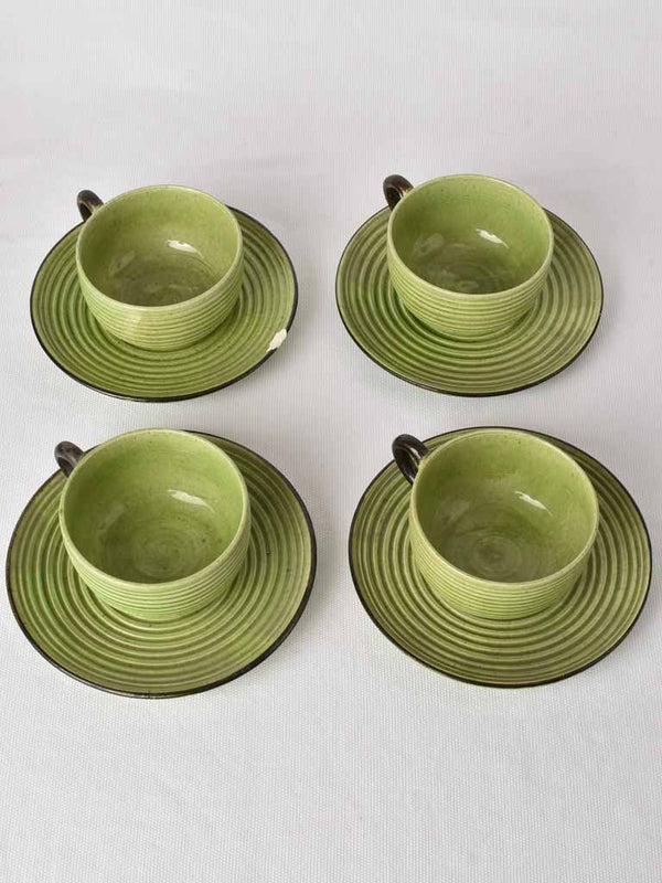 Art Deco green tea service