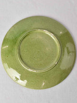 Hand-glazed green ceramic tea service