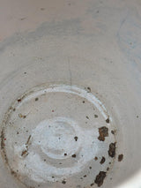 Early 20th century French preserving pot with blue glaze - Martres-Tolosane 9"