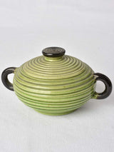 Picasso-influenced ribbed green tea service
