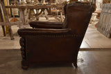 French leather club chair – 1920’s