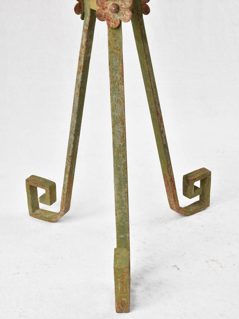 Whimsically decorated flower display stand