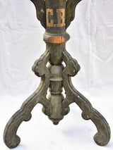 Napoleon III candelabra carved wood with four candleholders monogrammed CB 41""