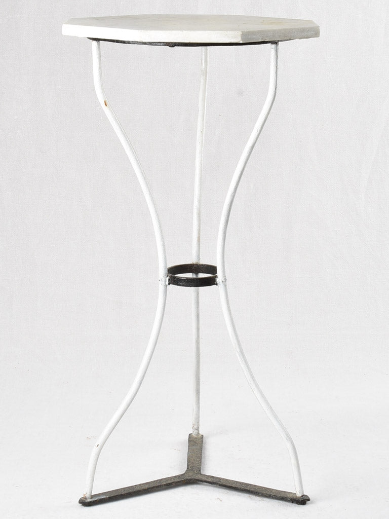 Weather-Resistant Iron & Marble Stand