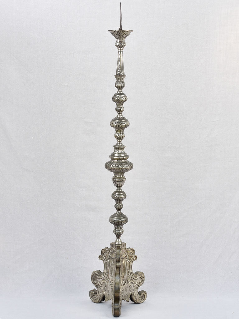 Early-20th century mixed metal candlestick