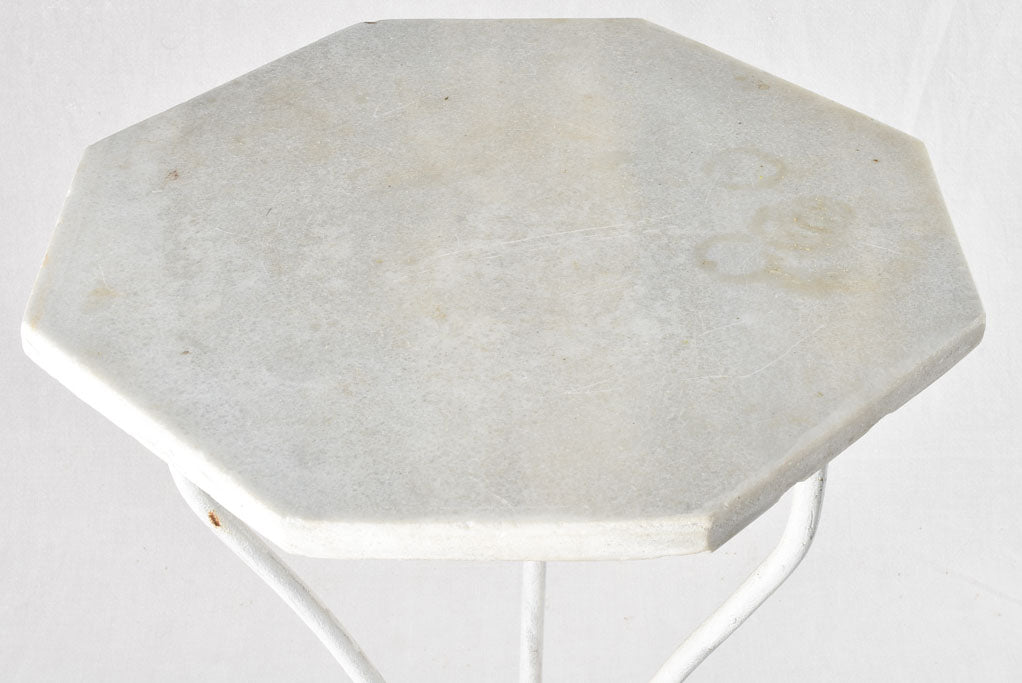 Weathered Iron Display Pedestal Table