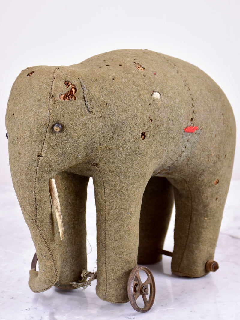Antique French toy elephant