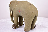Three antique French toy elephants