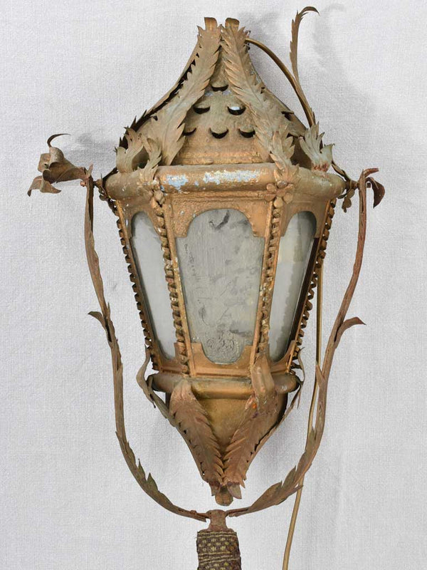 Romantic 20th-century gondola tole lantern