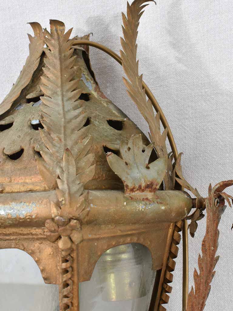Antique swinging boat lantern from Venice