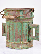 Antique French grain measuring bucket