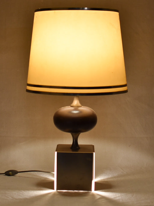 Rustic Vintage French Beige-Shaded Lamp